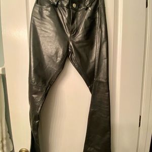 Gap Black Bootcut All Leather Pants